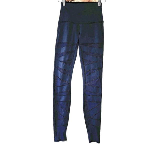 Lululemon Wunder Under Pant High Rise Tech Mesh 28" Black Size 4 - Picture 2 of 10